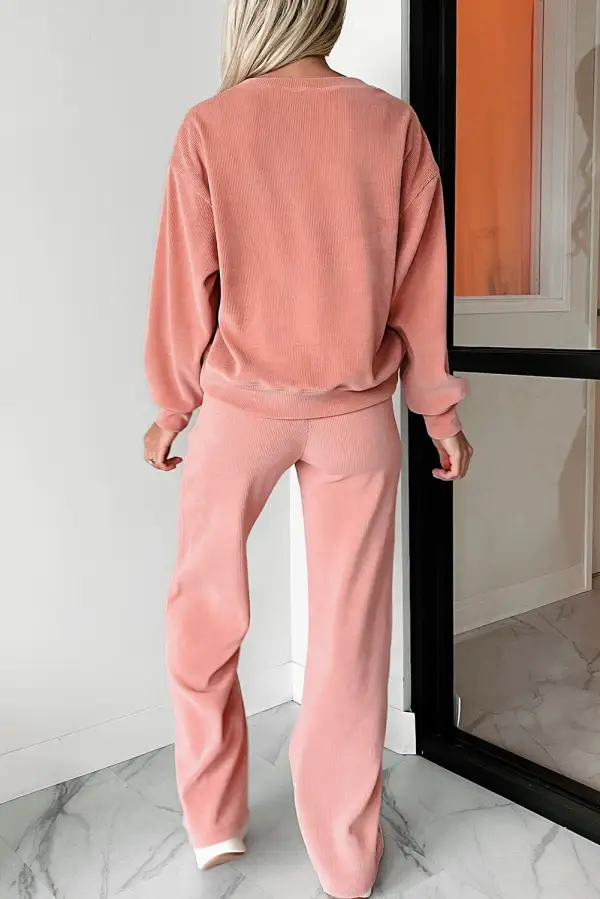 Ribbed Knit Cozy Everyday Lounge Set
