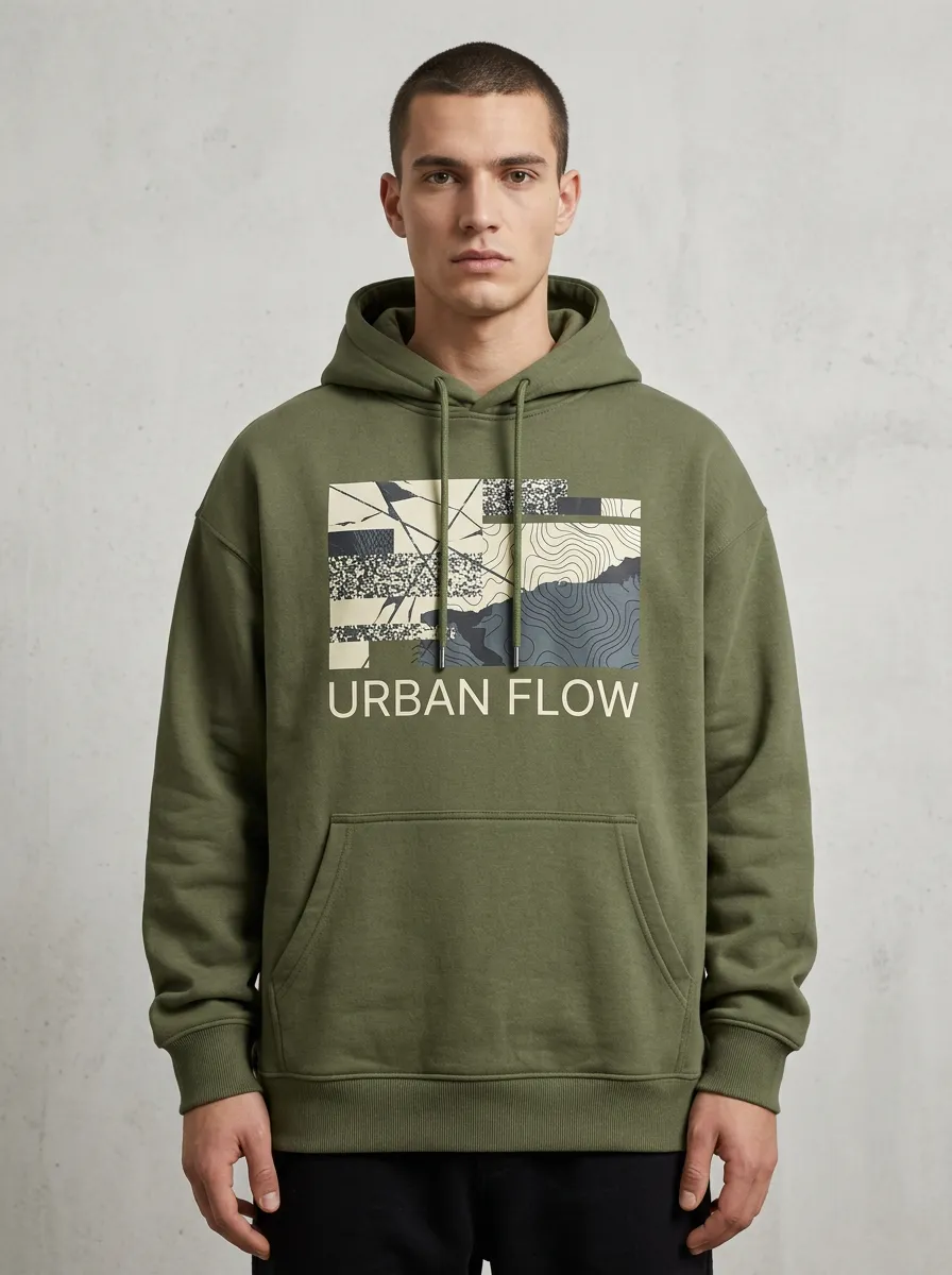 Abstract Men's Graphic Hoodie
