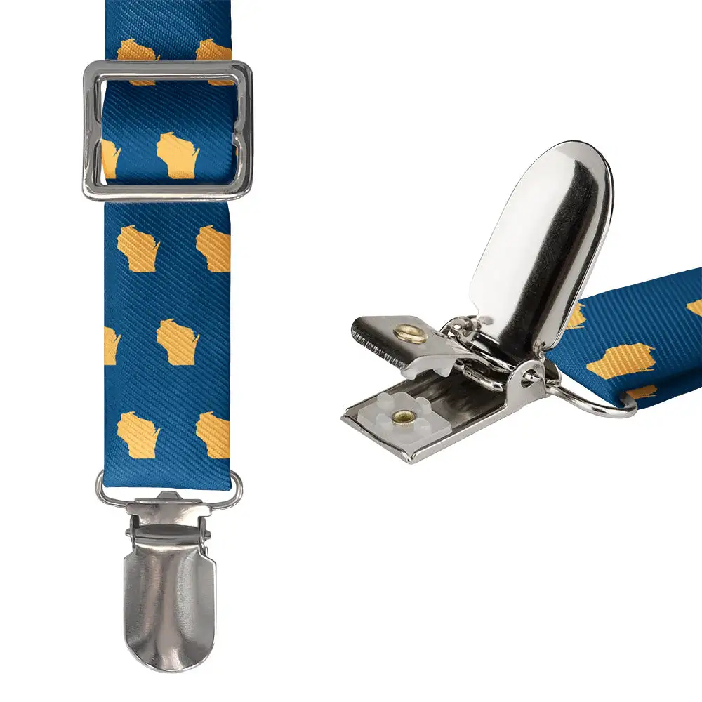 Repeating Contour Motif Suspenders