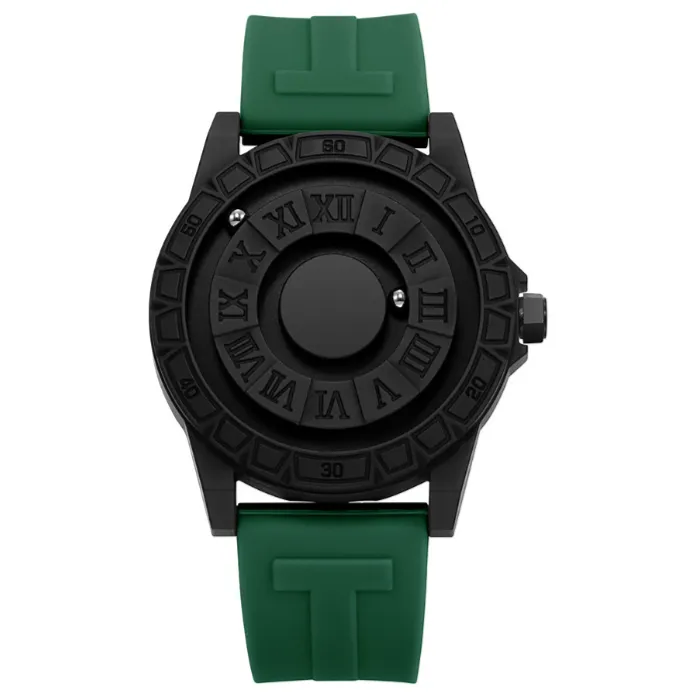New Creative High-Tech Men's Wrist Watch, Magnetic Levitation Ball, Trendy Mirrorless Quartz Watch