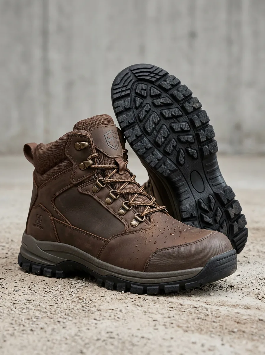 Distinctive Wardrobe Men' Waterproof Work Boots