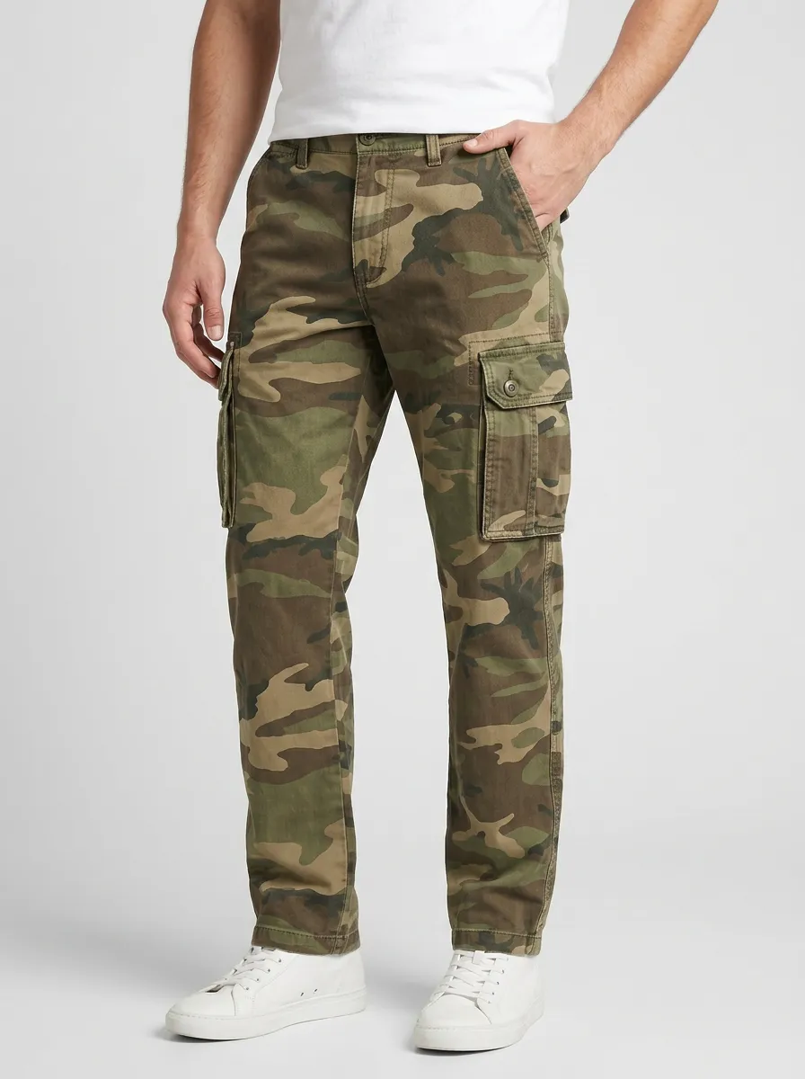 Daily-Utility Camouflage Camouflage Cargo Pants