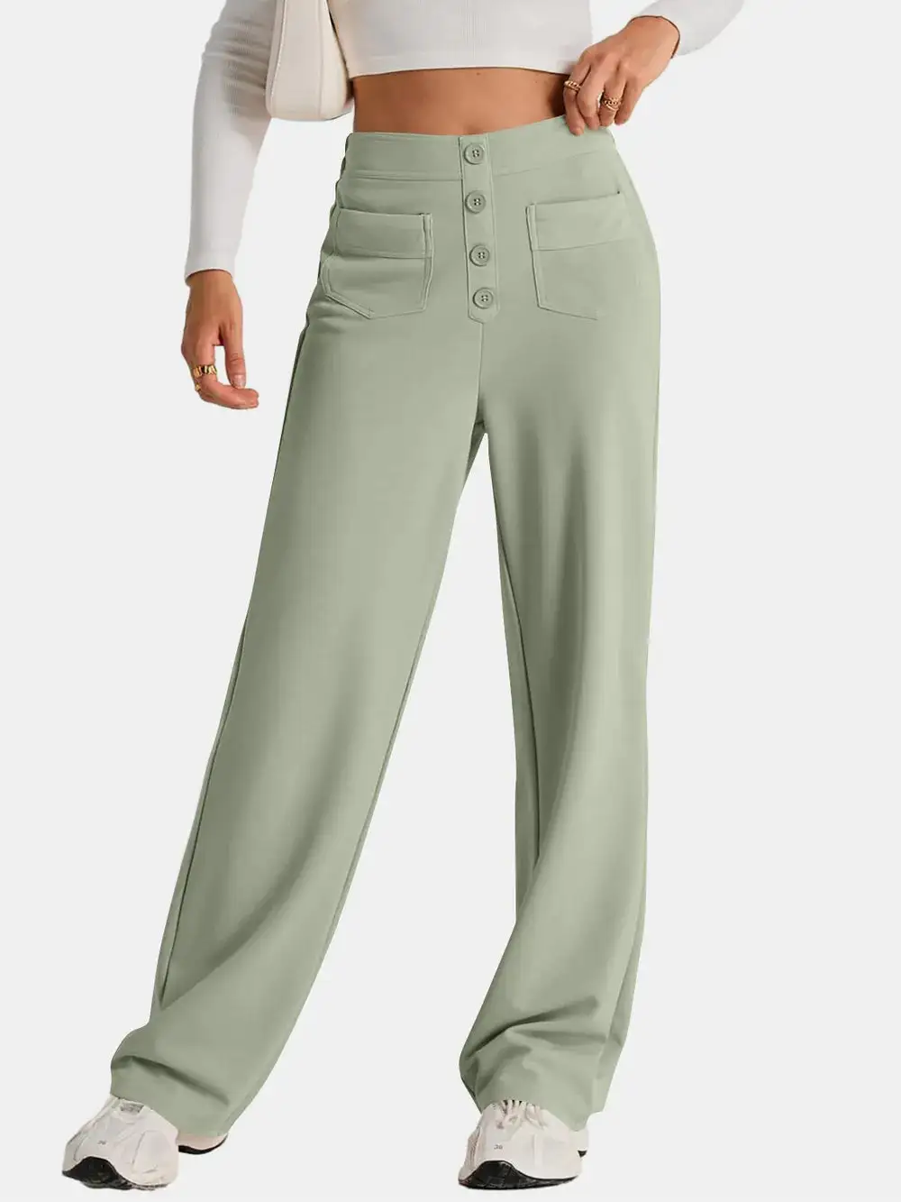 Wide Leg Comfort Fit Pants