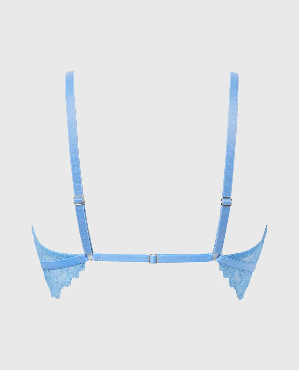 Lightly Lined Bralette With Lush Lace Front Close