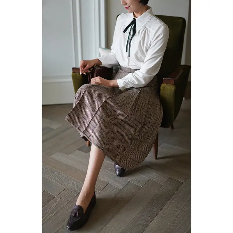 Weekend Minimal Everyday Casual Polyester Skirt