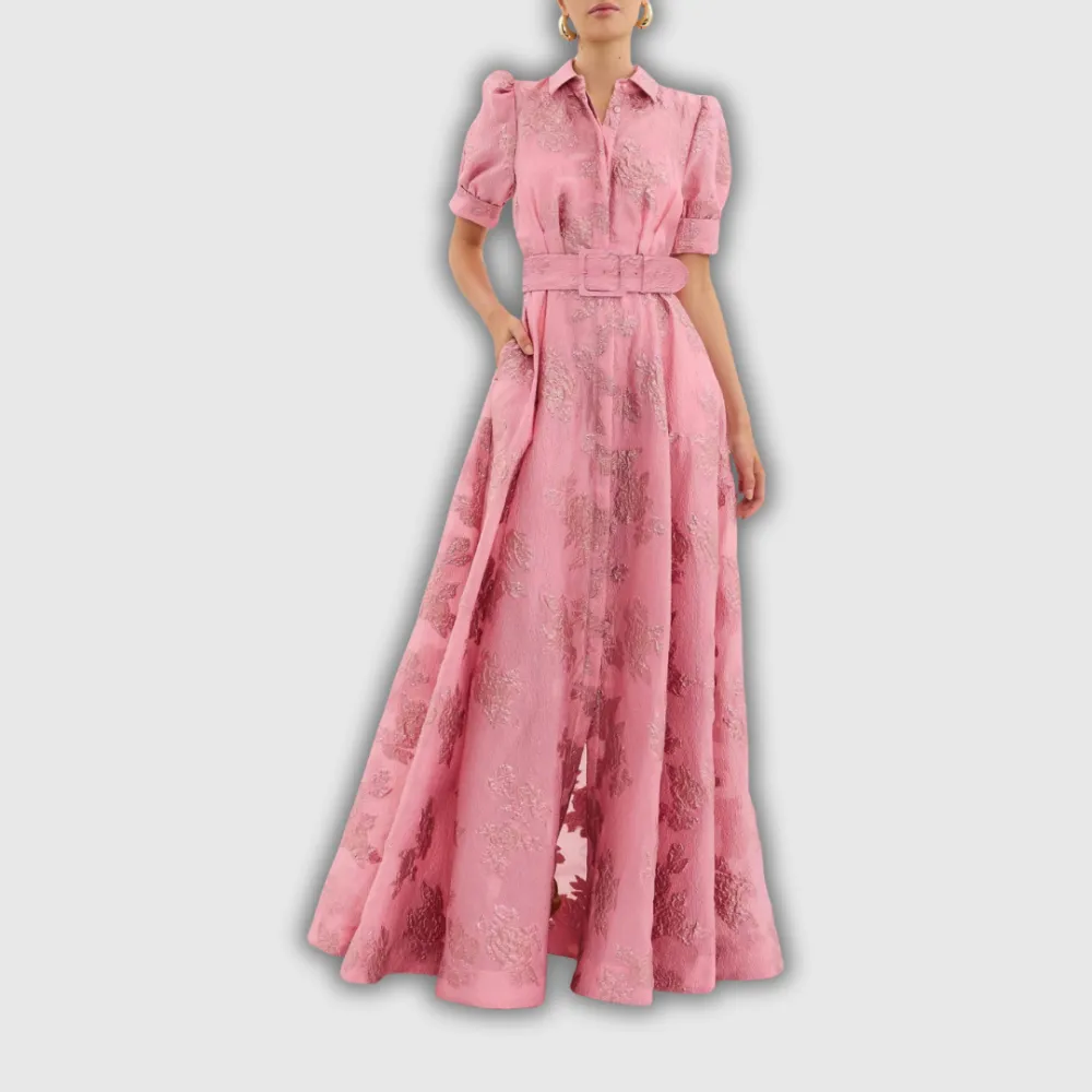 Floral Belted Casual Dress