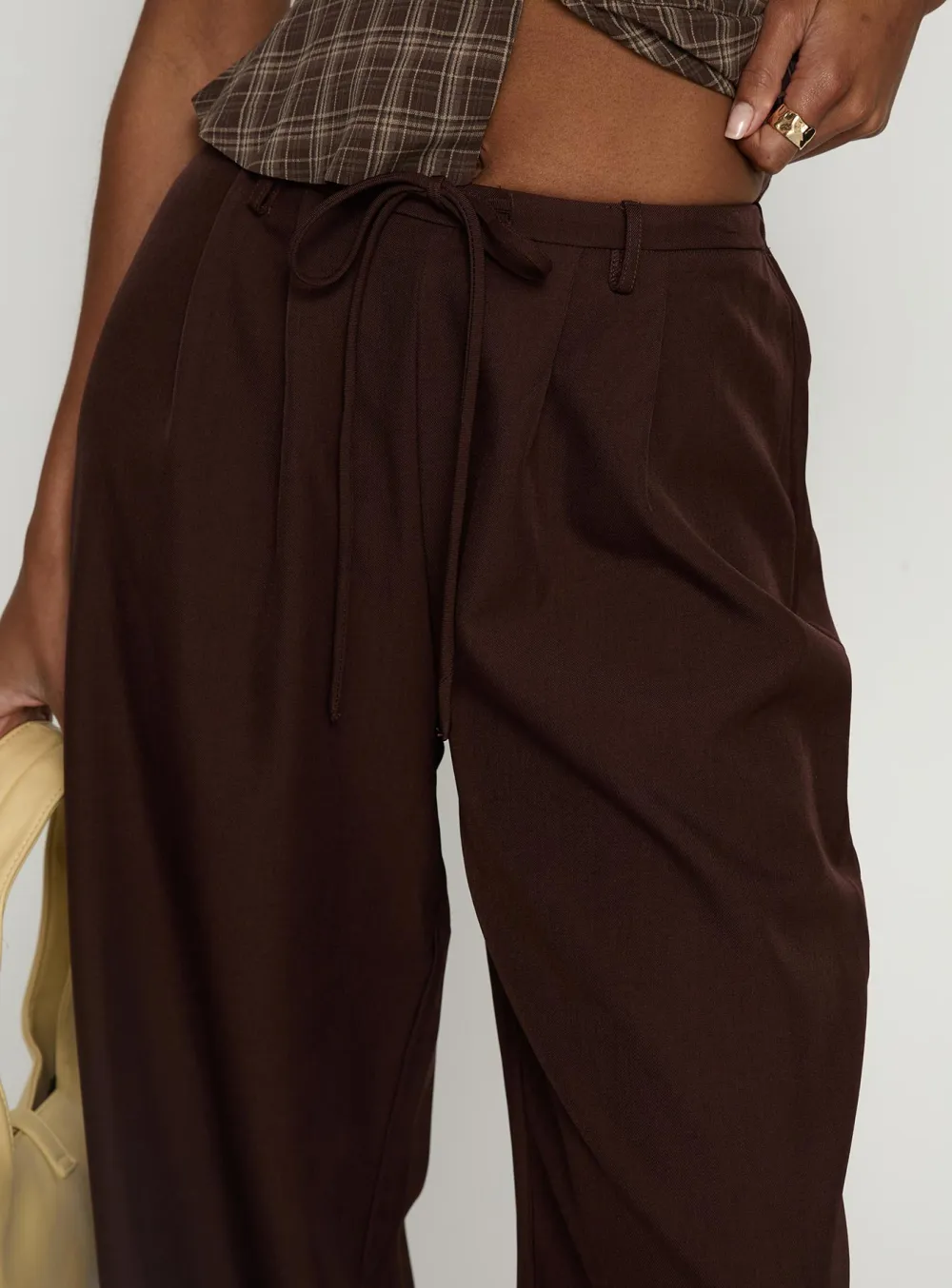 Idolised Pleated Straight Leg Pants