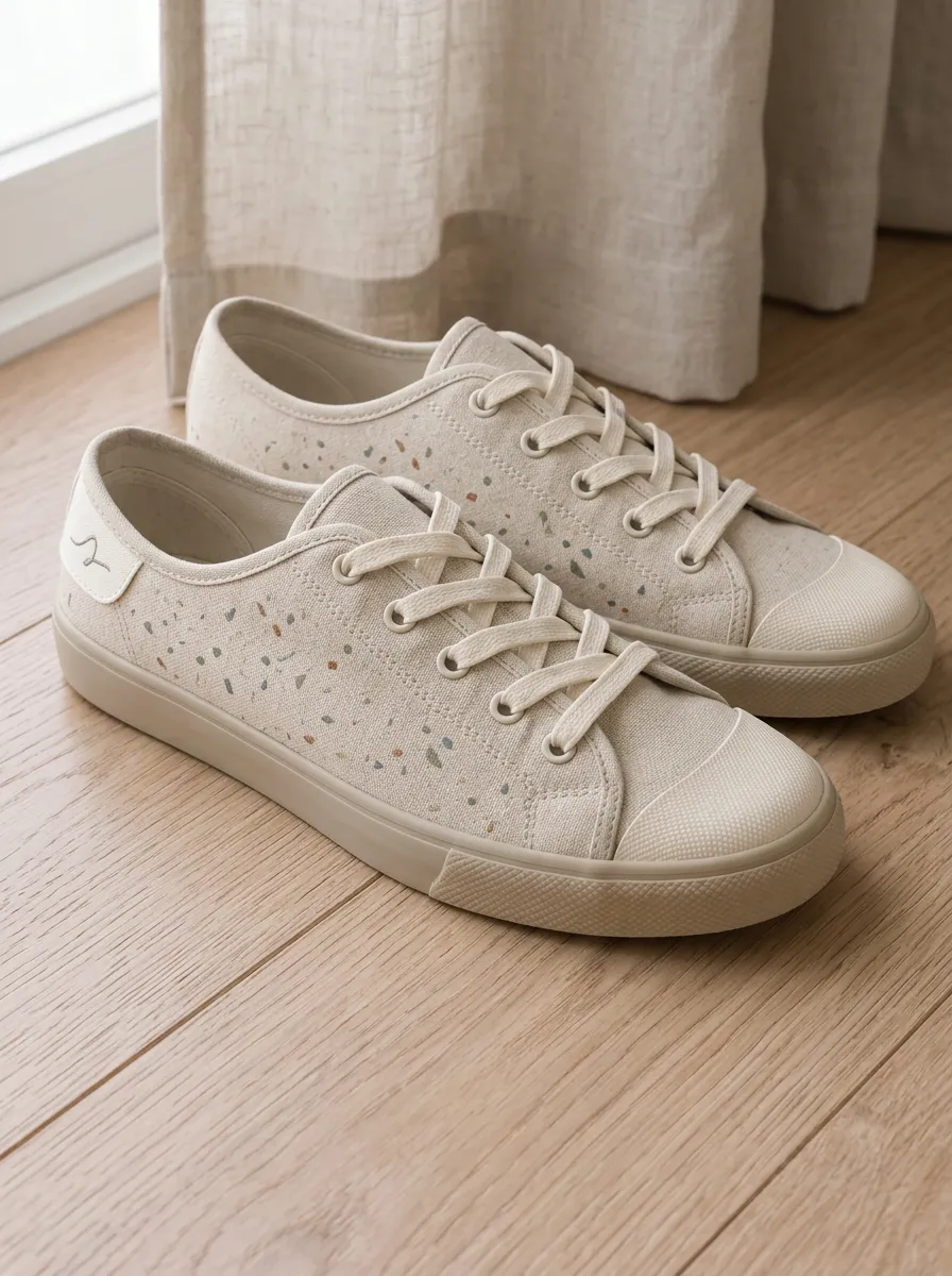 Men's Classic Minimalist Terrazzo Pattern Patterned Canvas Shoes