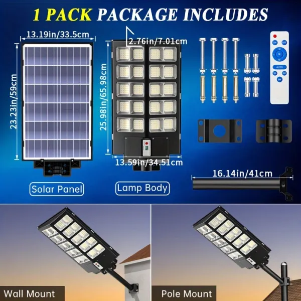 Durable Multi-Resistant Solar Light, Perfect for Home and Harsh Outdoor Environment Protection