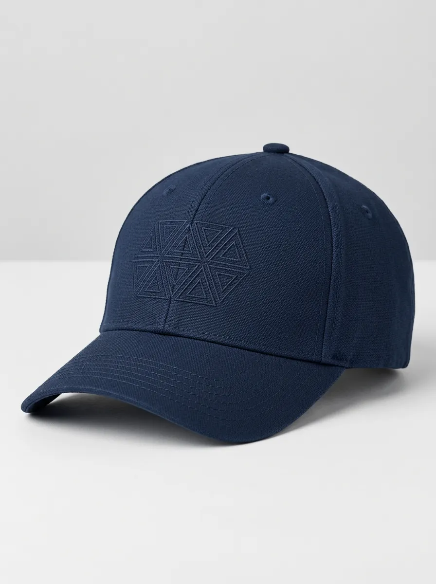 Simple Triangle Motif Embroidered Baseball Cap