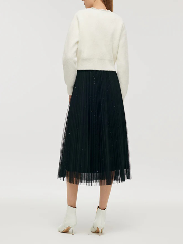 Mink-Like V-Neck Women Cardigan