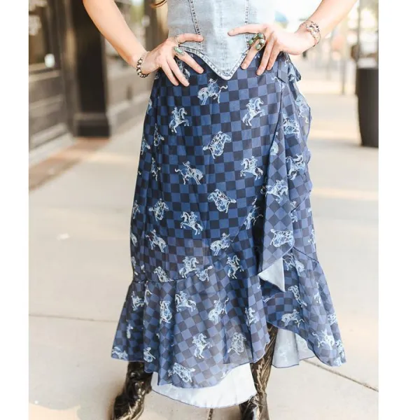 Ruffle Detail Everyday Skirt