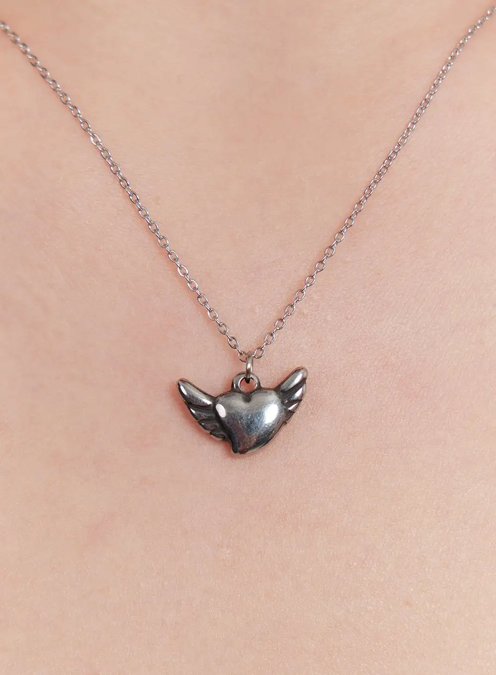 Stainless-Steel Statement Necklace