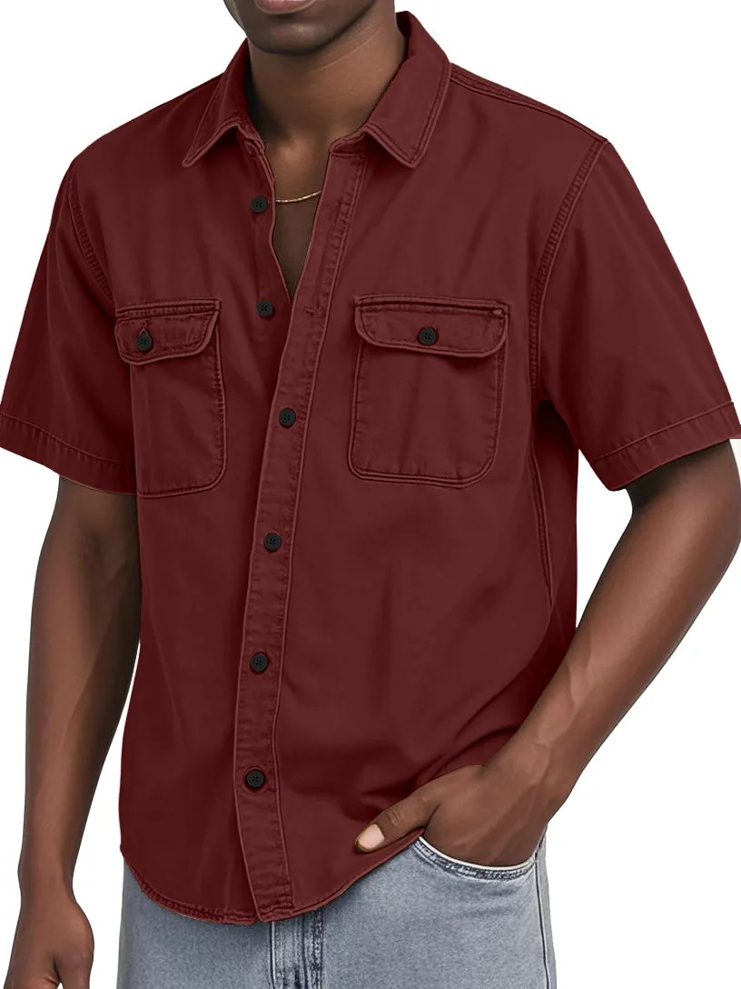 Short Sleeve Double Pocket Shirt