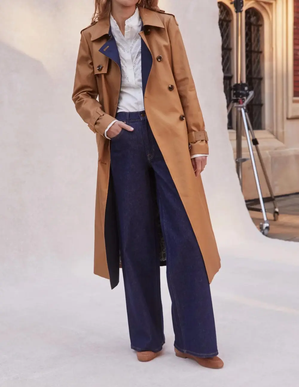 High Rise Wide Leg Jeans -Indigo Rinse