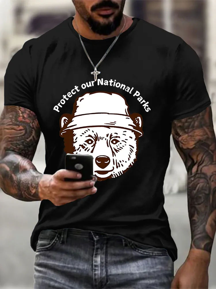 Casual Style Short-Sleeved T-Shirt Prints