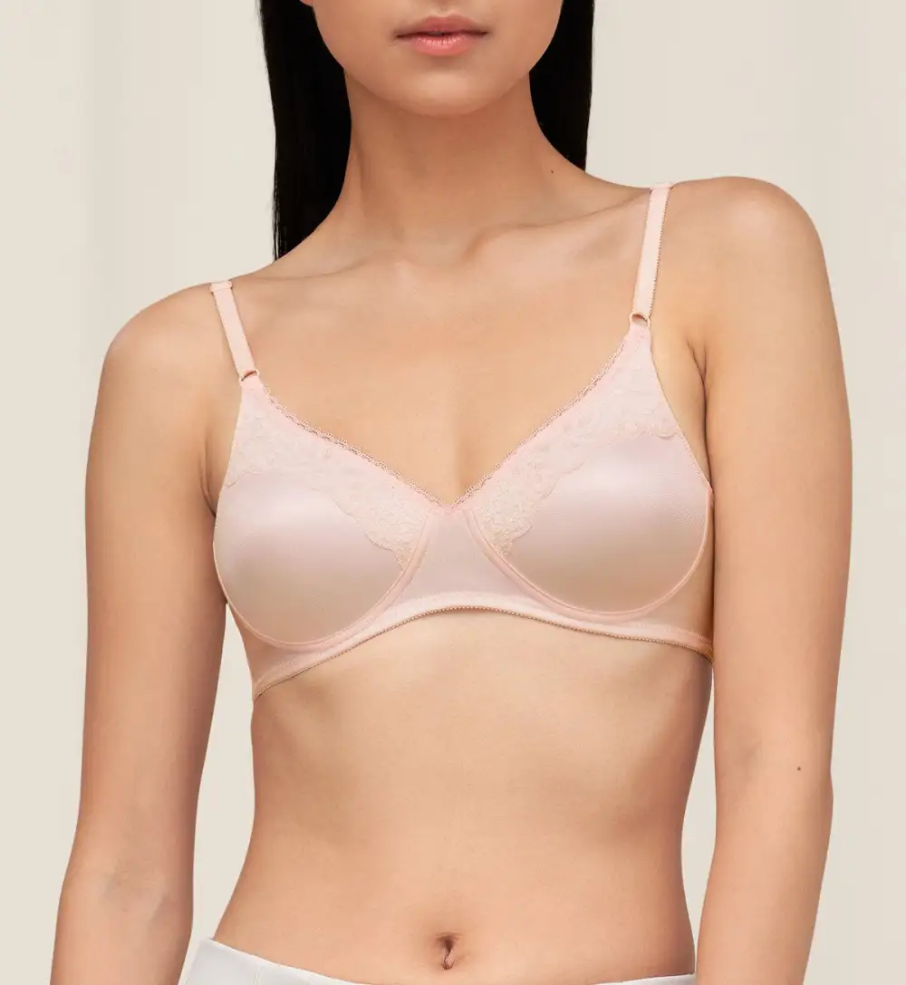 Women's Modern Non-Wired Padded Lace Molded Bra