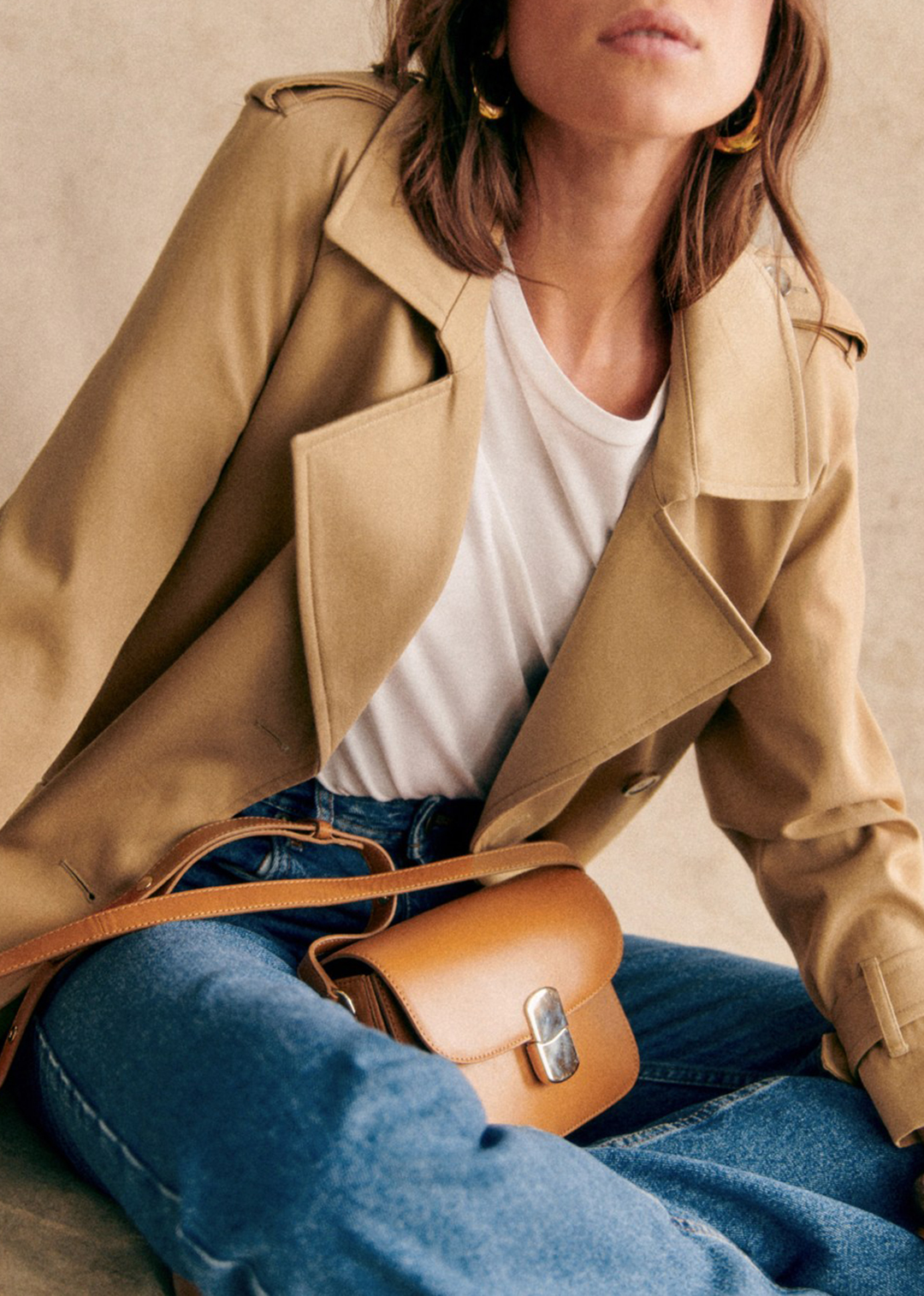 Long Belted Trench Coat