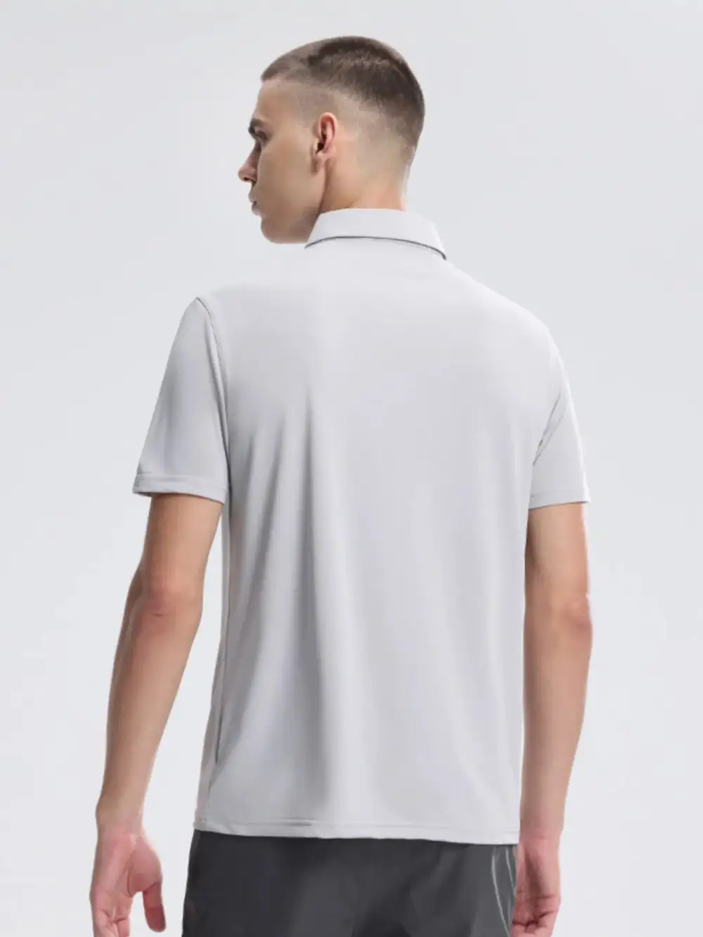Straight Fit Short Sleeve Collared Polo Shirt