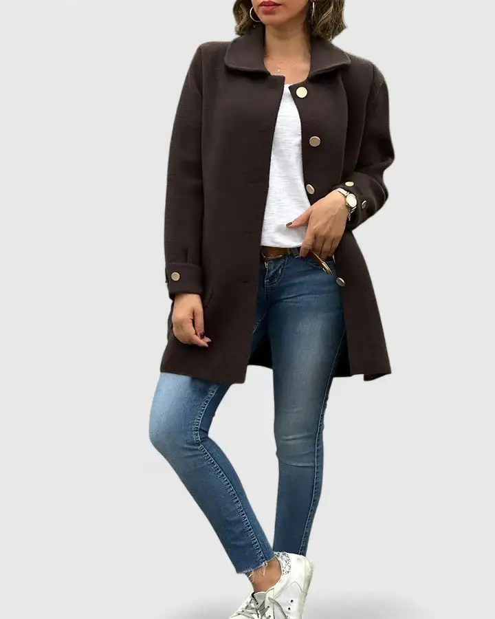 Button Front Coat