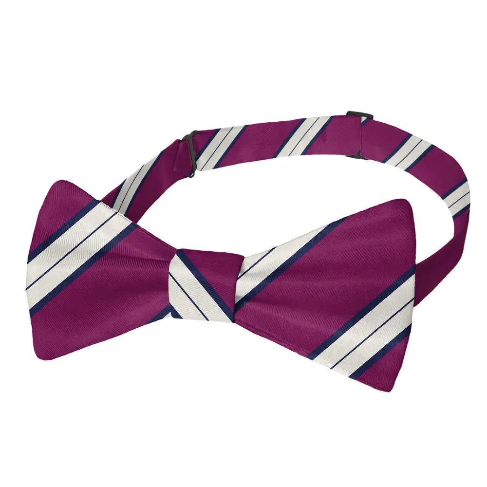 Kalamath Stripe Motif Bow Tie
