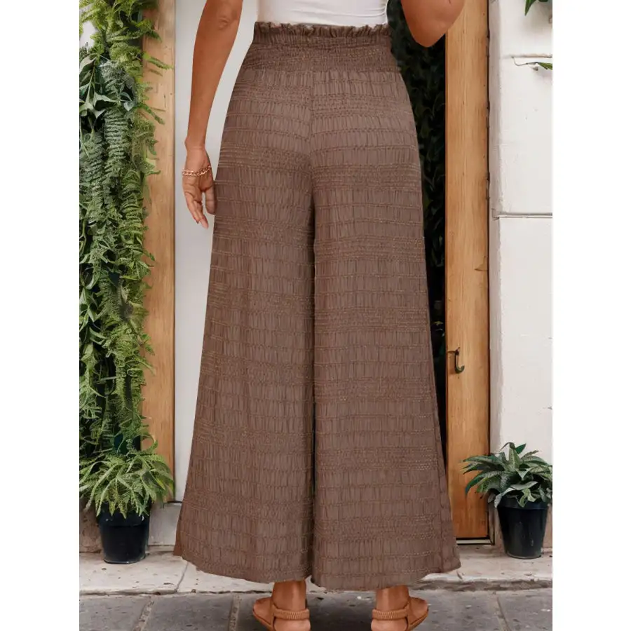 Relaxed Tied Wide Leg Pants
