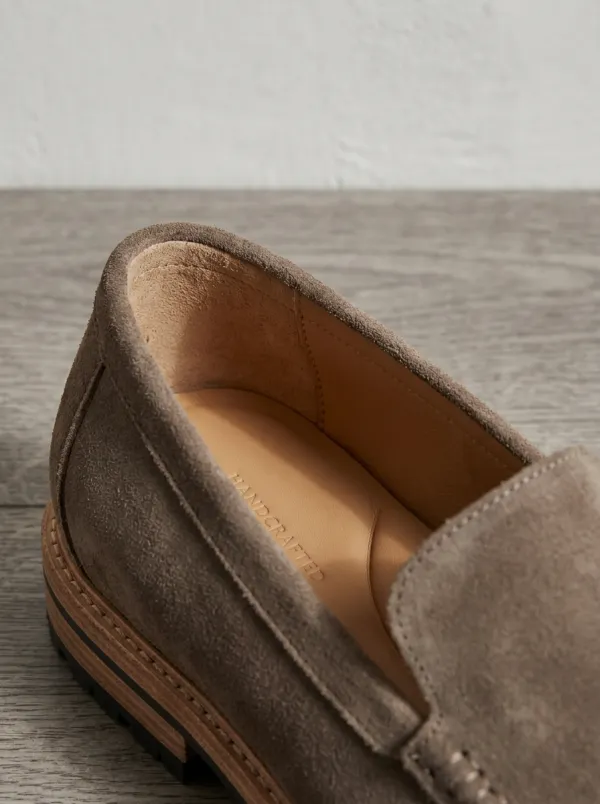 Women's Classic Casual Suede Wood Sole Loafers