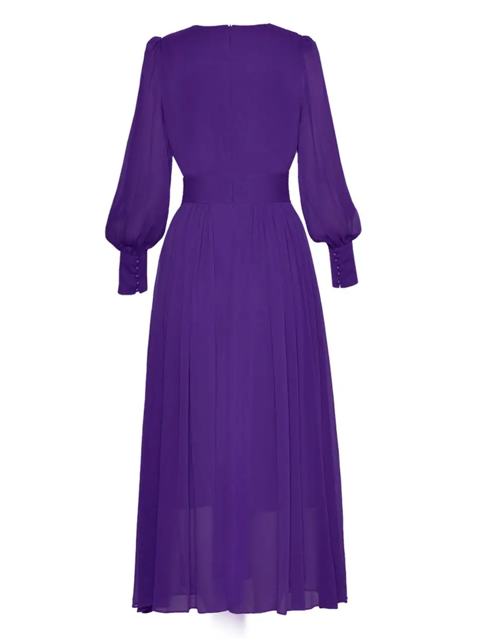 Chiffon Romantic Lantern Maxi Dress