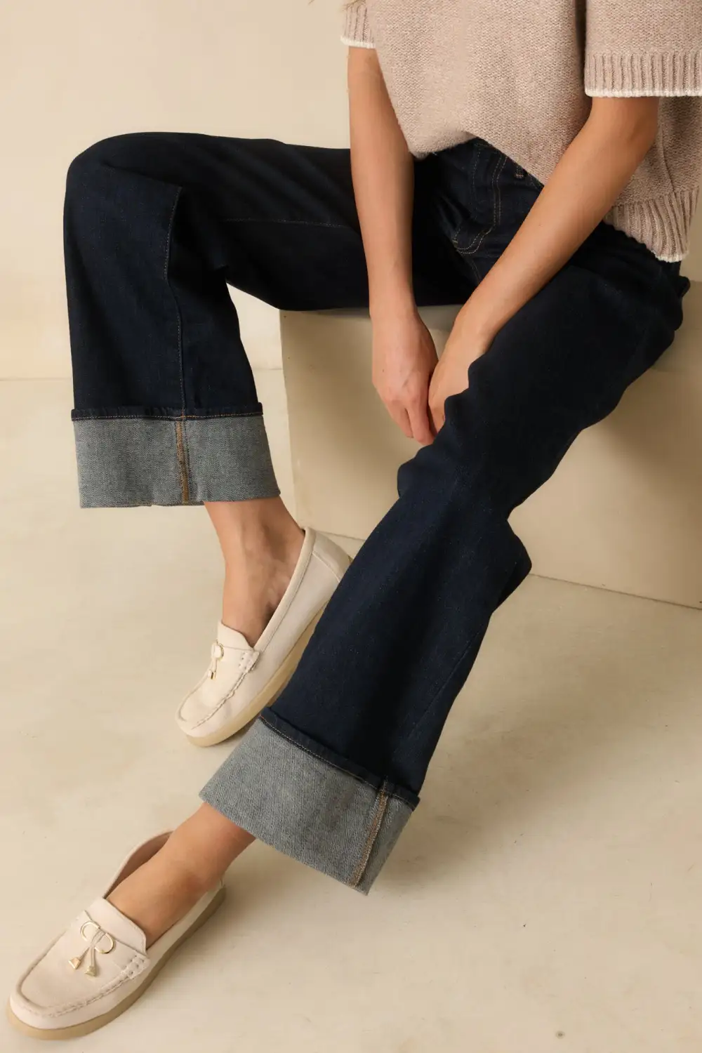 Intentions Dark Wash Wide Leg Jeans