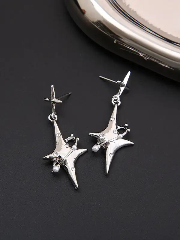 Balanced Openwork Drop Earrings
