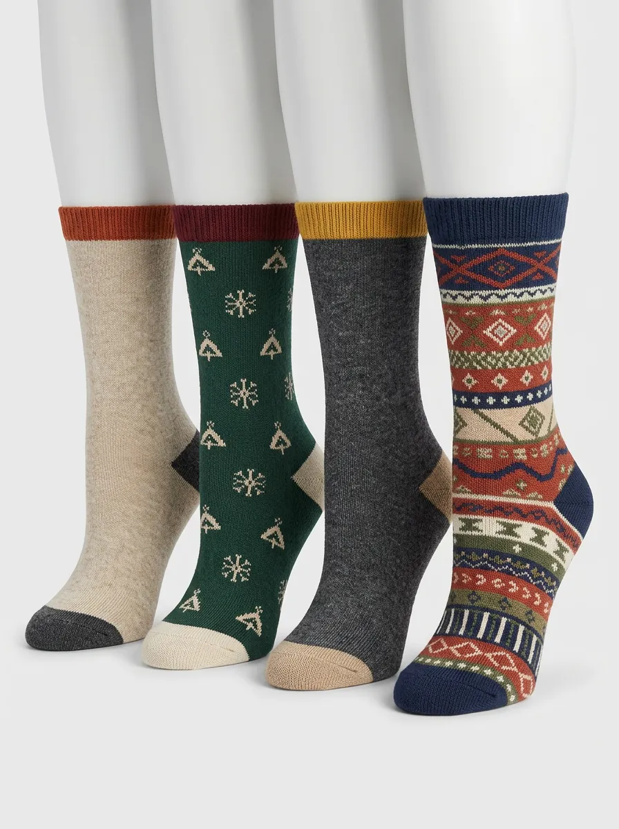 Women's Four Pair Casual Socks