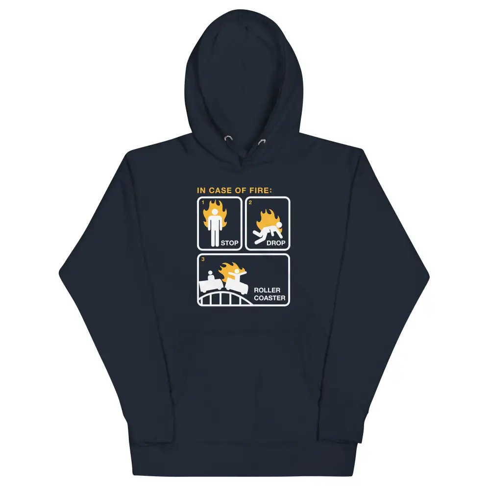 Stop Drop Roller Coaster Unisex Comfort Hoodie