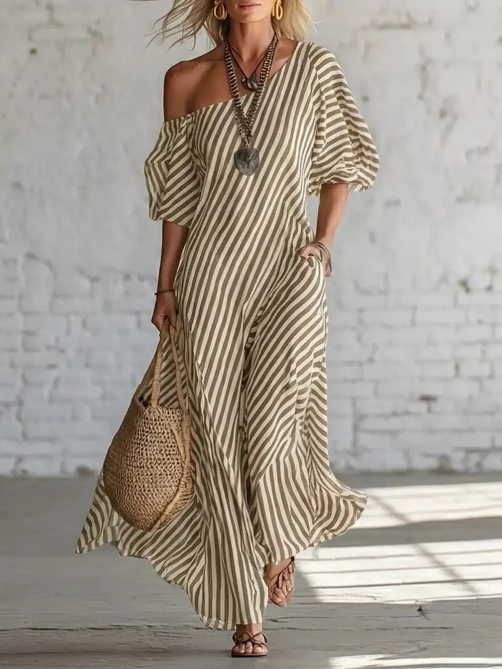 Striped Maxi Dress