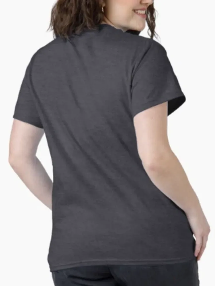 Women's Heartwarming Slogan Print Crew Neck Short-Sleeve T-Shirt