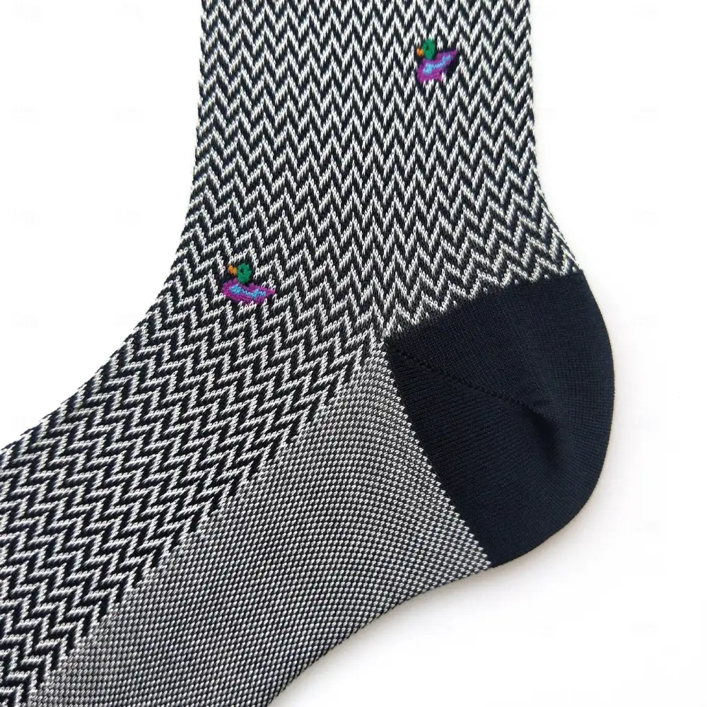 1 Pair Socks Black Color