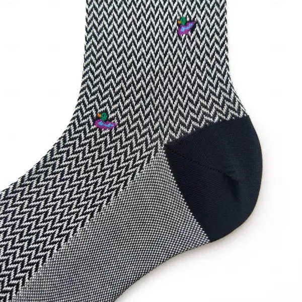 1 Pair Socks Black Color