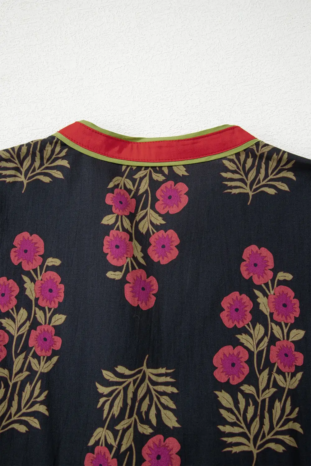 Floral Printed Button Front Mini Dress
