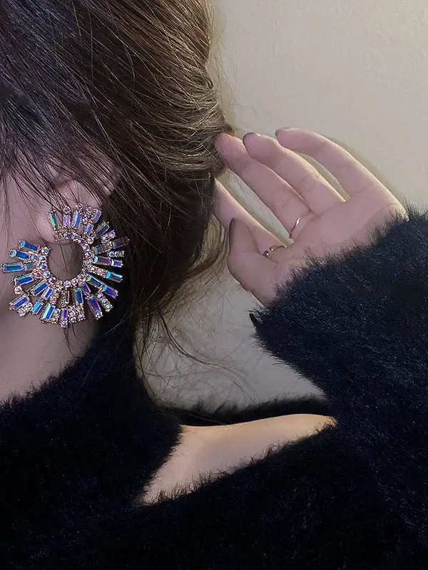 Radiant Nature-Inspired Accent Earrings