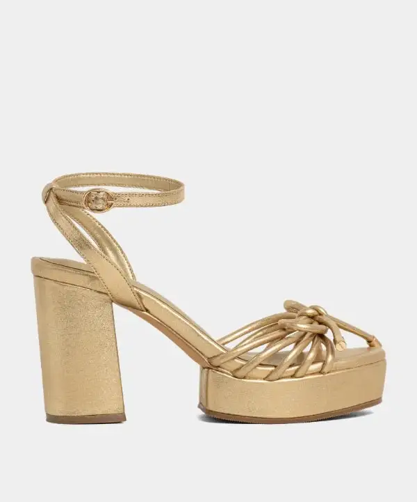 Platform Block Heel Ankle Strap Heels