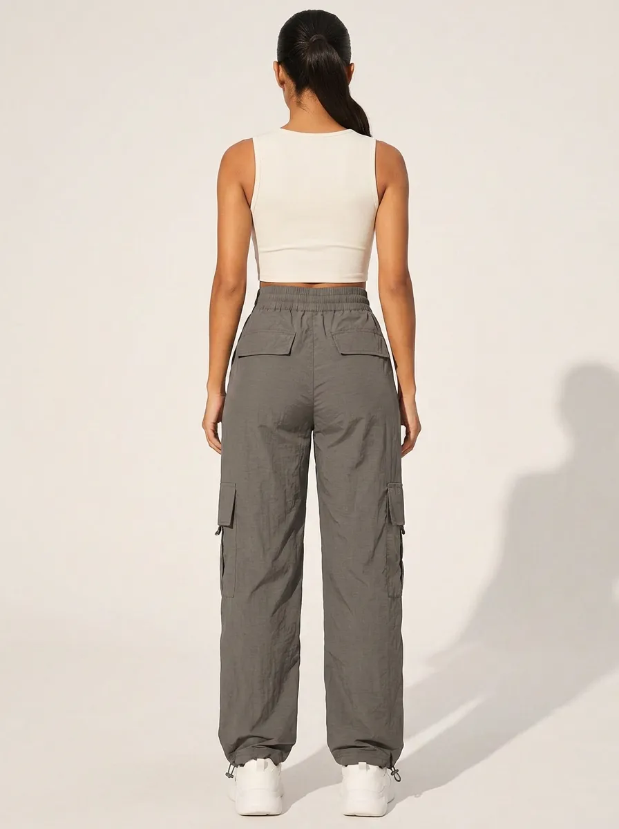 Everyday Drawstring Breathable Breathable Cargo Pants