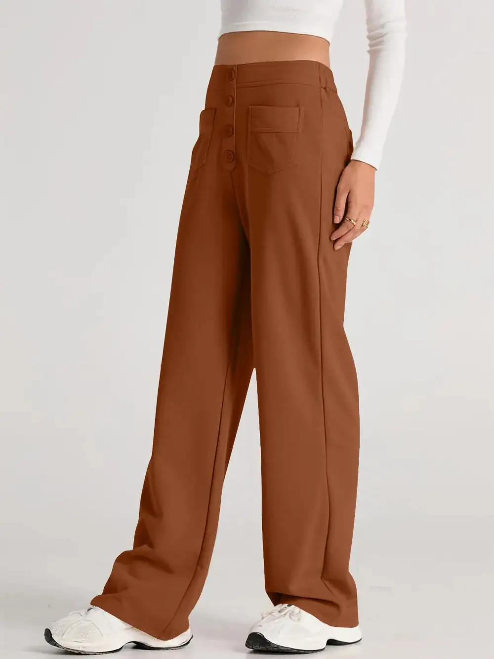 Wide Leg Comfort Fit Pants
