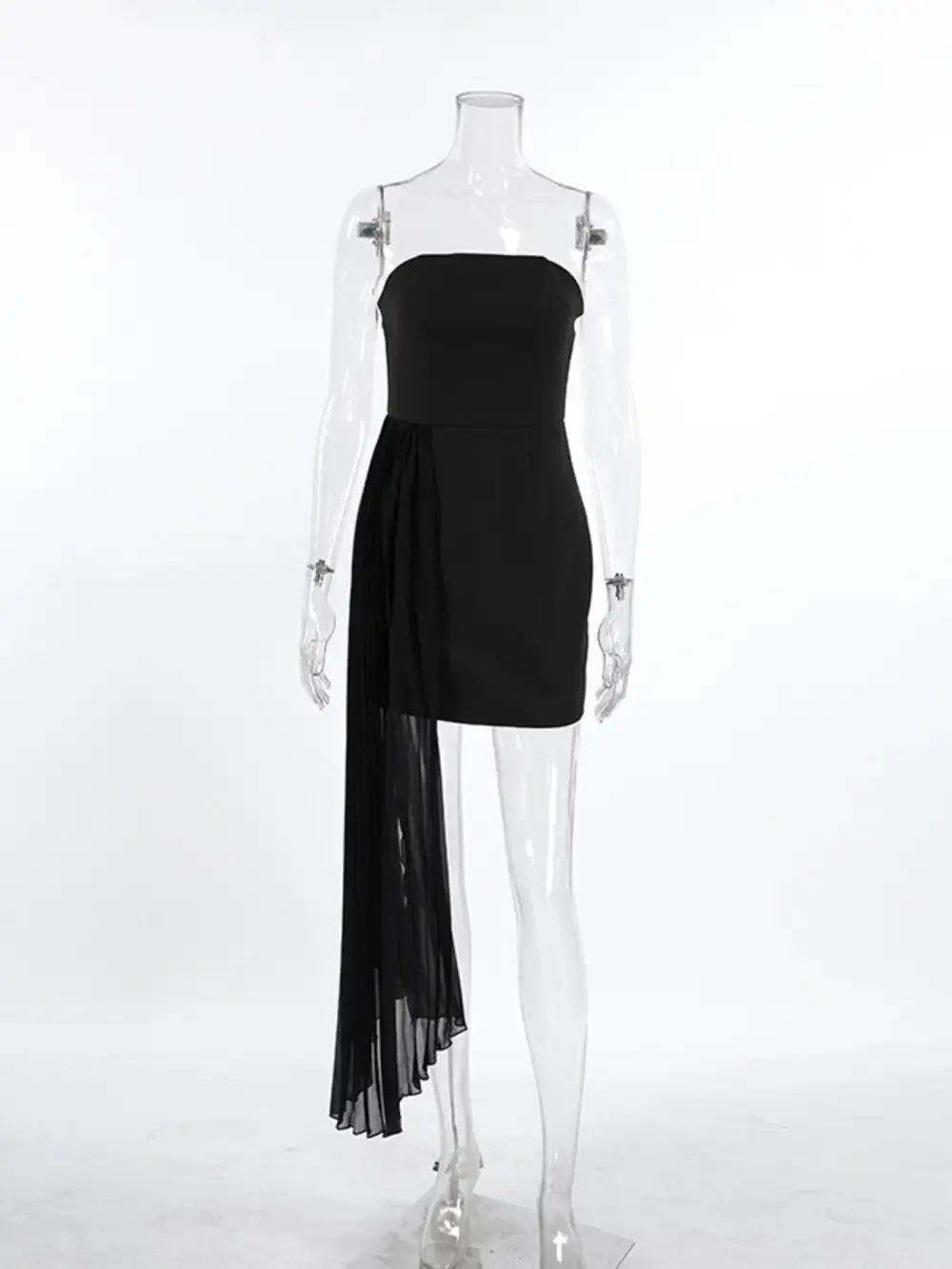Pleated Mini Dress