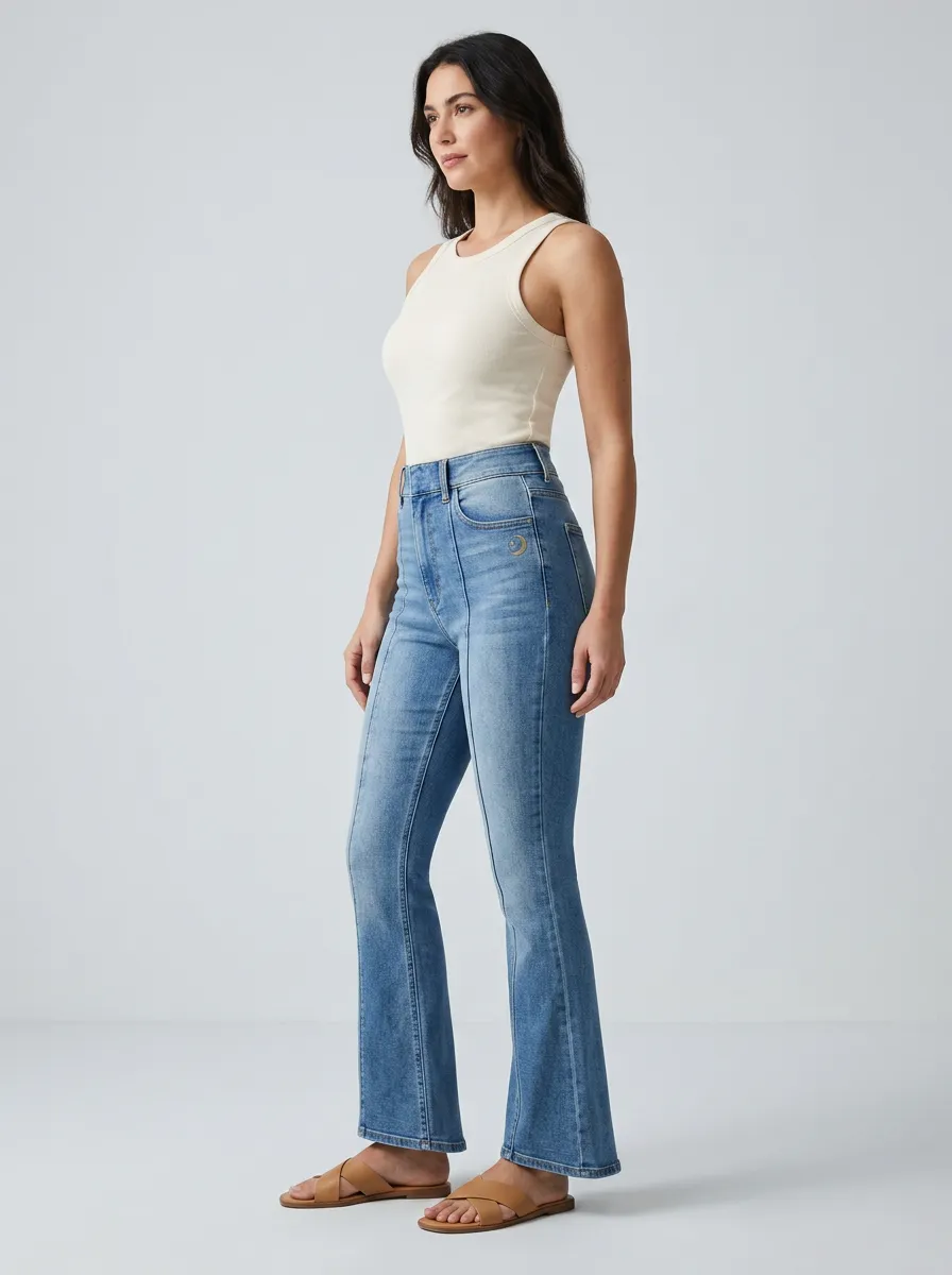 Women's High Waist Casual Denim Jeans