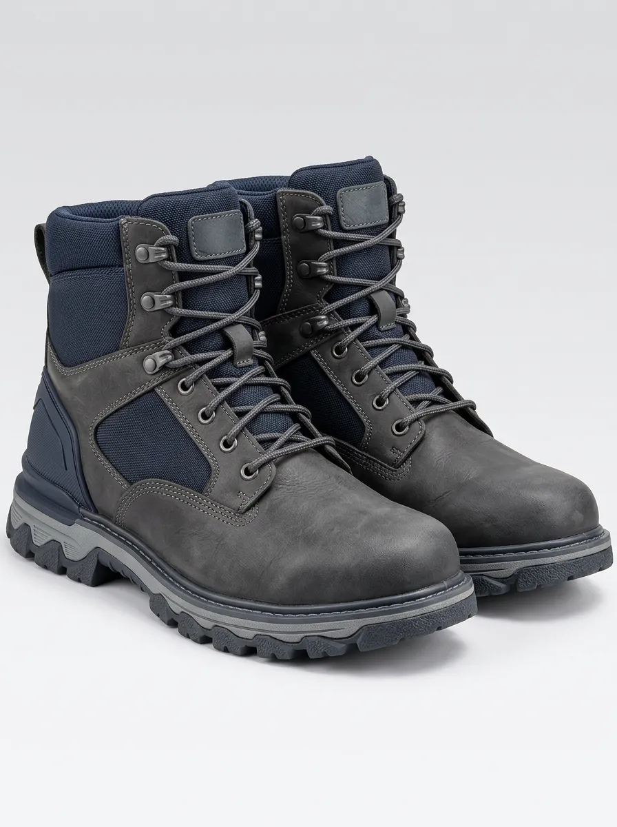 Men's Leather Tactical Inspired Work Boots