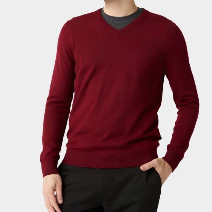 Men's V Neck Sweater