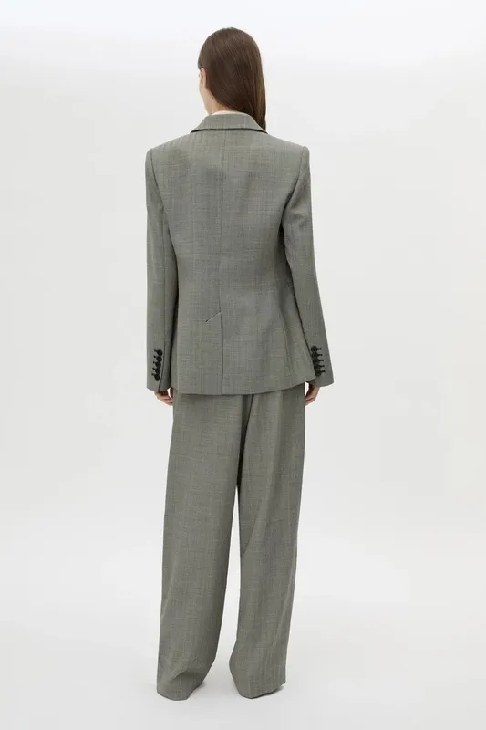 Charcoal Herringbone Blazer