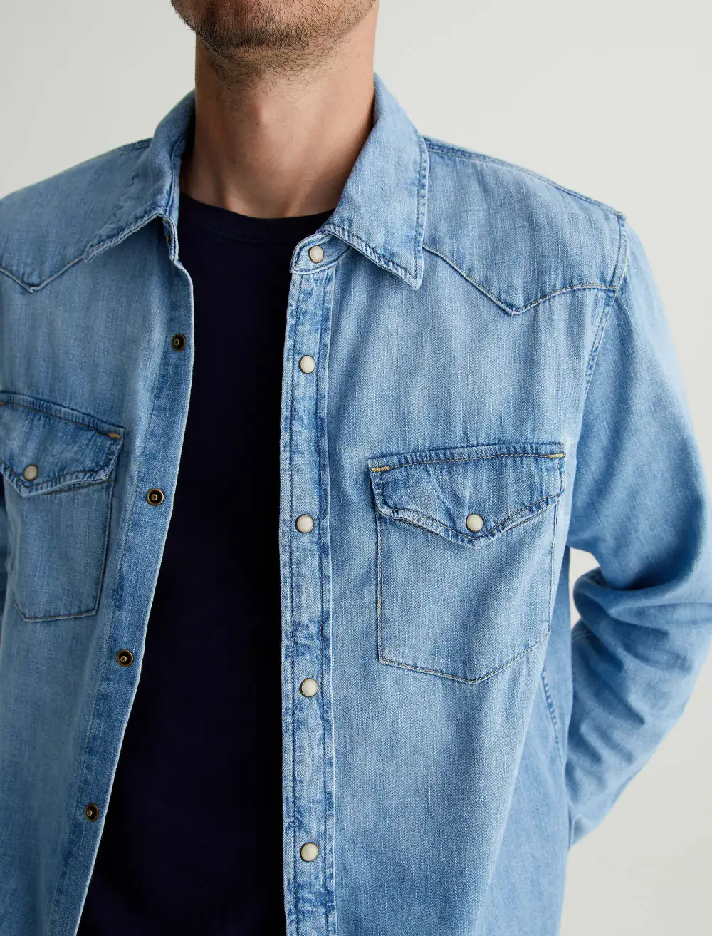 Men's Patch Pocket Western Shirt