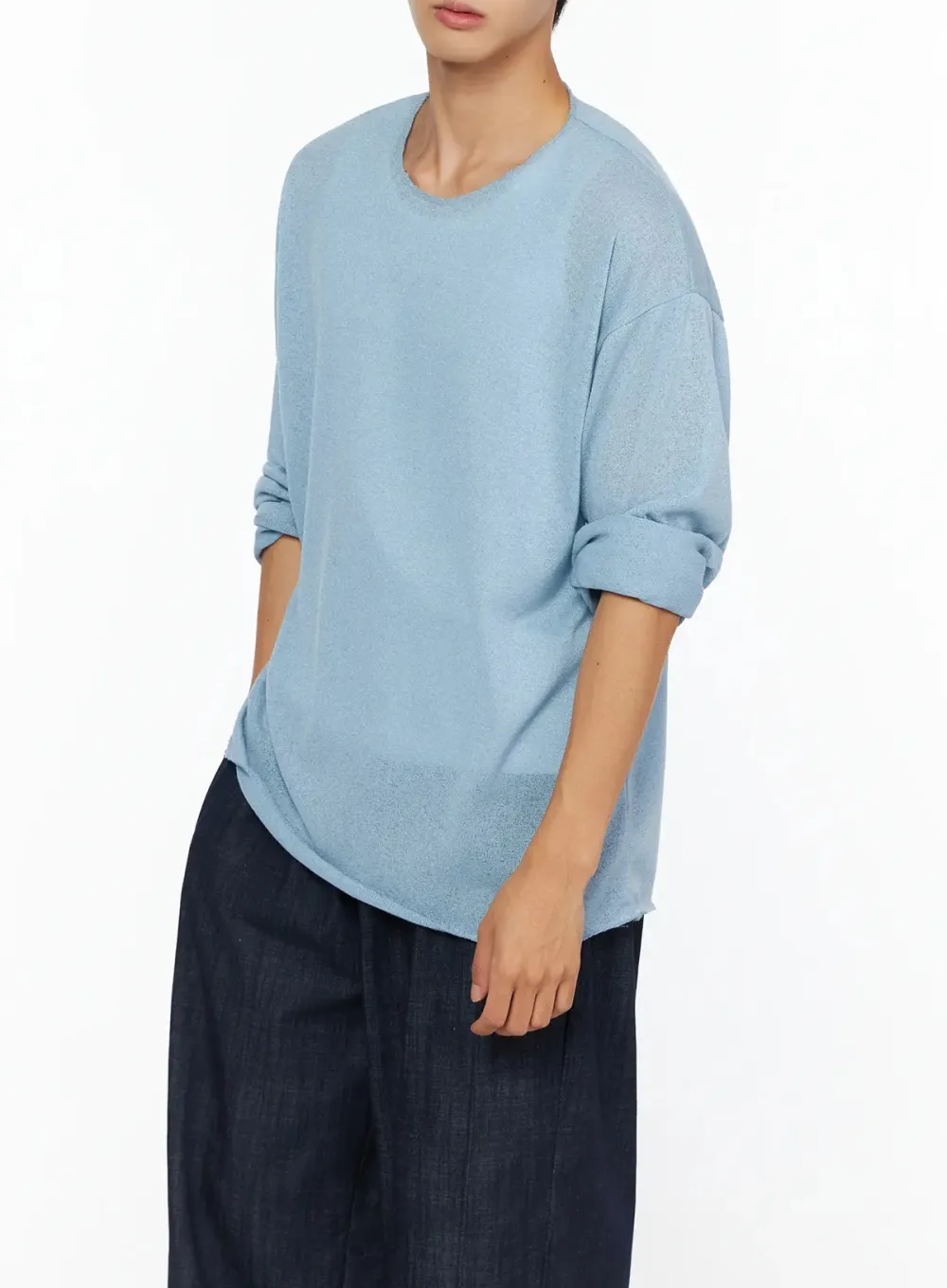 Men's Knit Long Sleeve T-Shirt