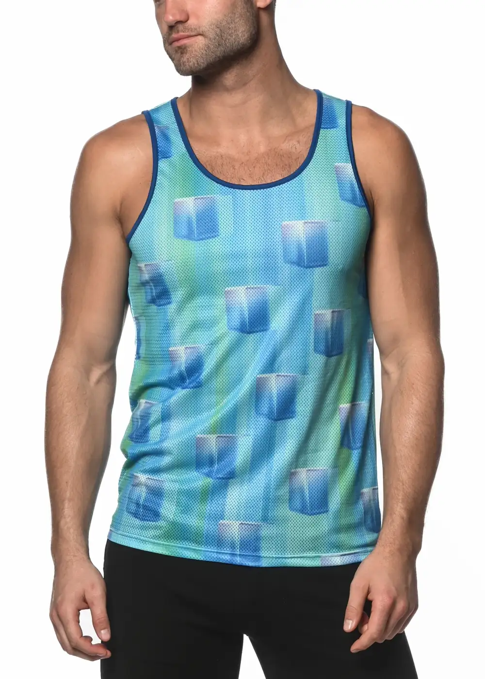 Breathable Printed Mesh Tank Top