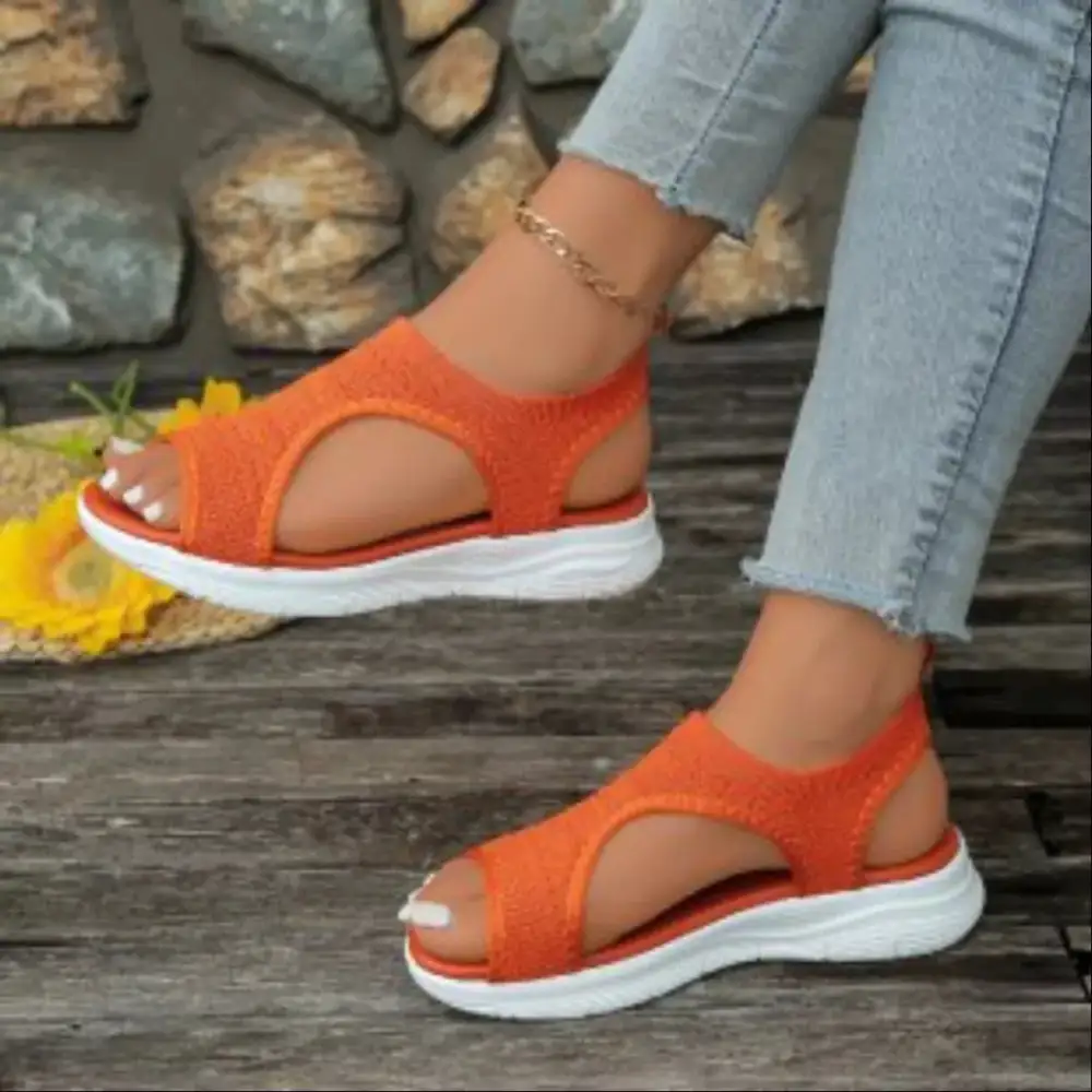 Modern Open Toe Platform Sandals
